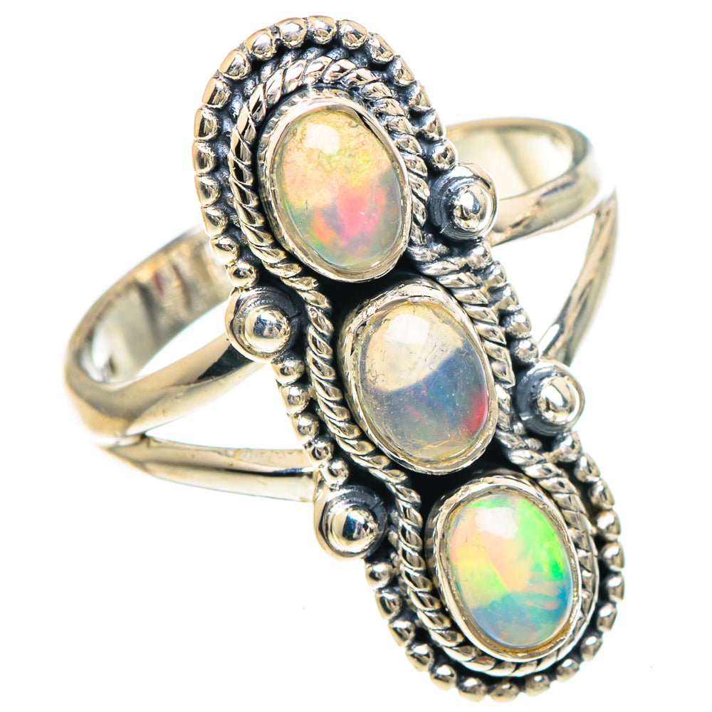 Ethiopian Opal Rings handcrafted by Ana Silver Co - RING93979