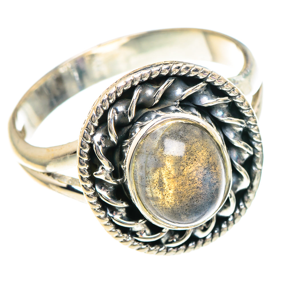 Labradorite Rings handcrafted by Ana Silver Co - RING94006