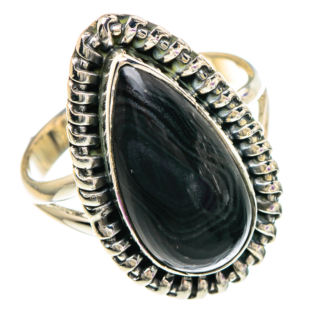 Psilomelane Rings handcrafted by Ana Silver Co - RING94018 - Photo 2