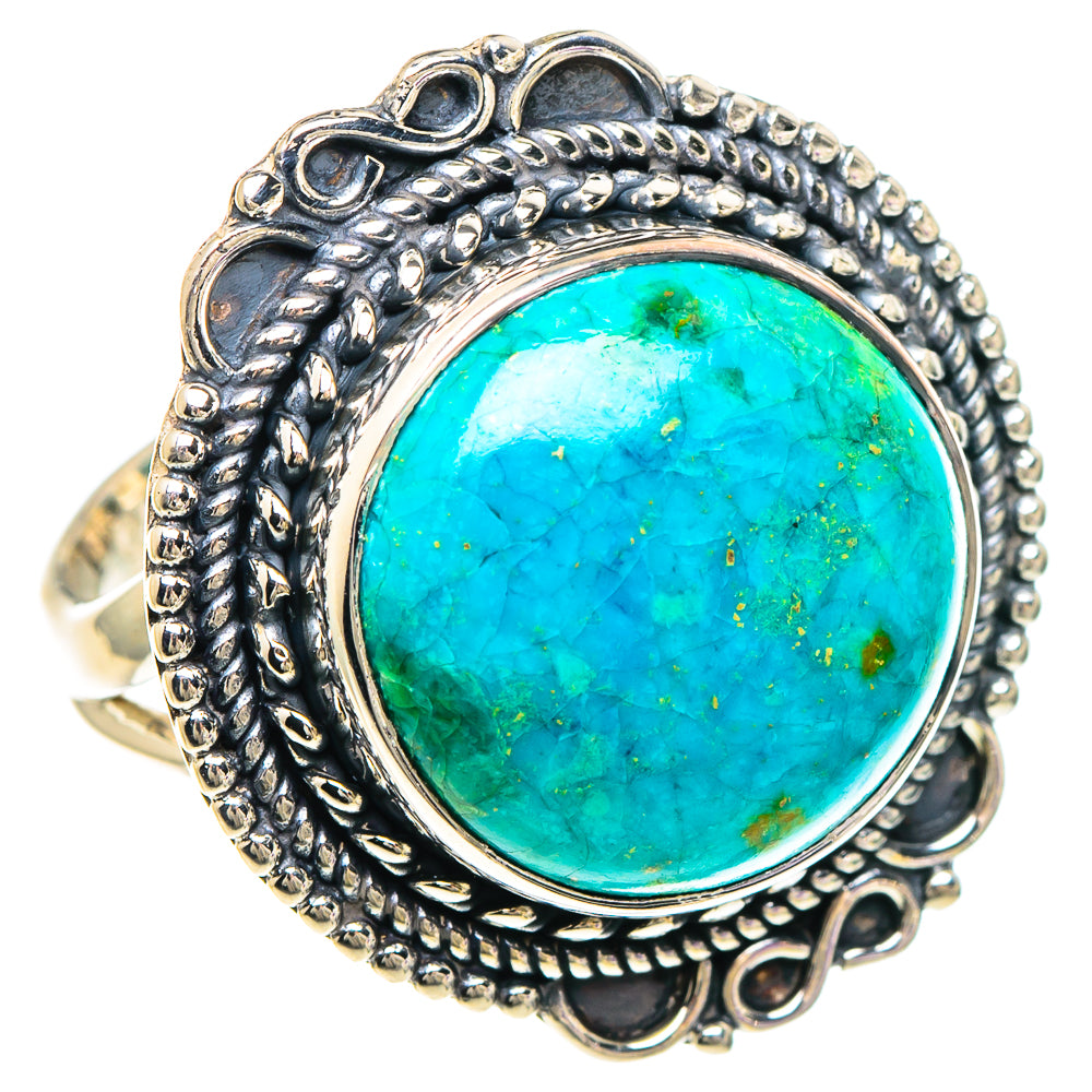 Chrysocolla Rings handcrafted by Ana Silver Co - RING94022