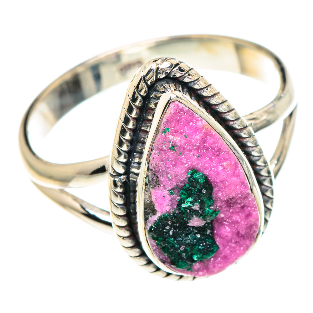 Cobalto Calcite Druzy Rings handcrafted by Ana Silver Co - RING94029