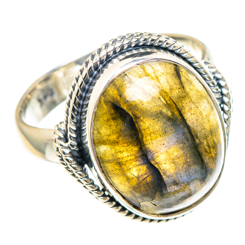 Labradorite Rings handcrafted by Ana Silver Co - RING94039