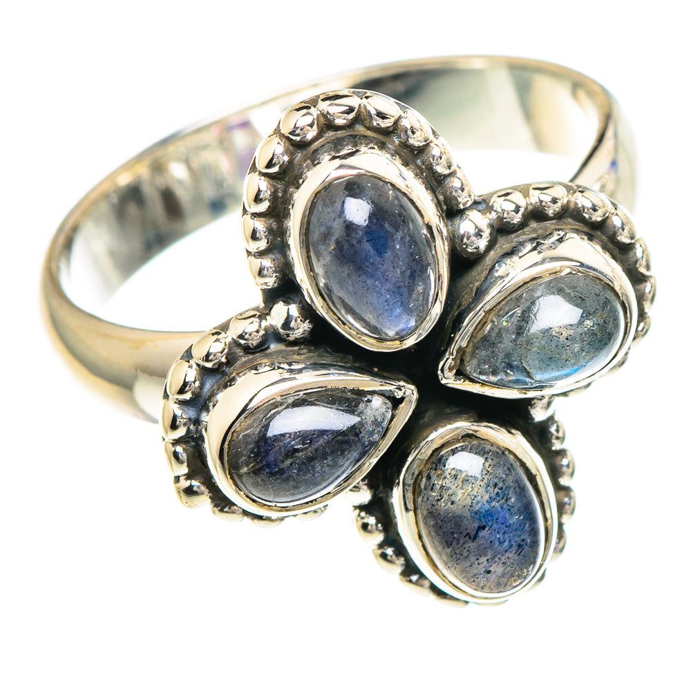 Labradorite Rings handcrafted by Ana Silver Co - RING94040
