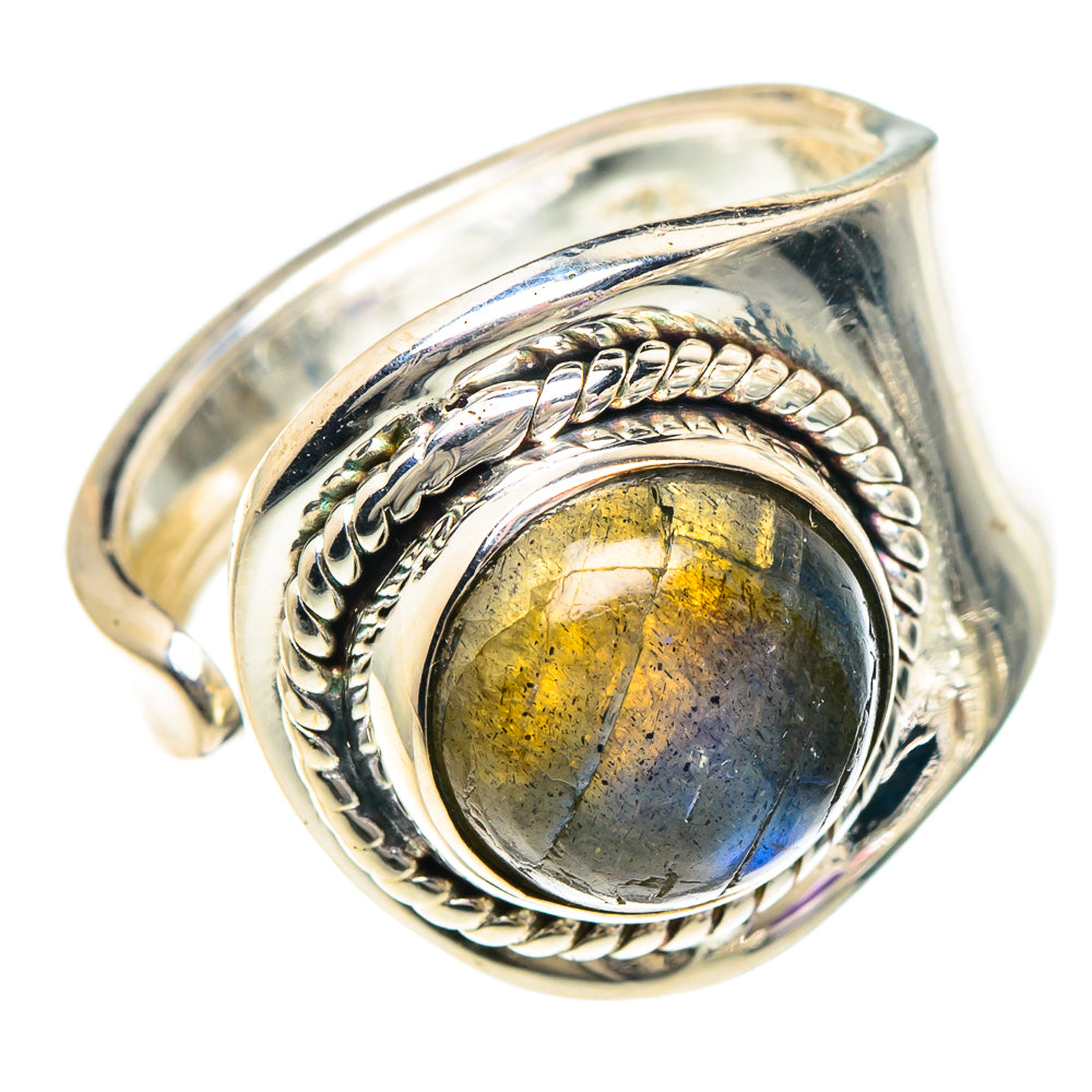 Labradorite Rings handcrafted by Ana Silver Co - RING94041