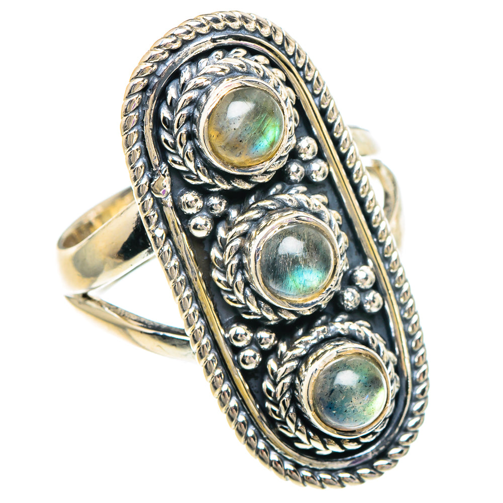 Labradorite Rings handcrafted by Ana Silver Co - RING94086