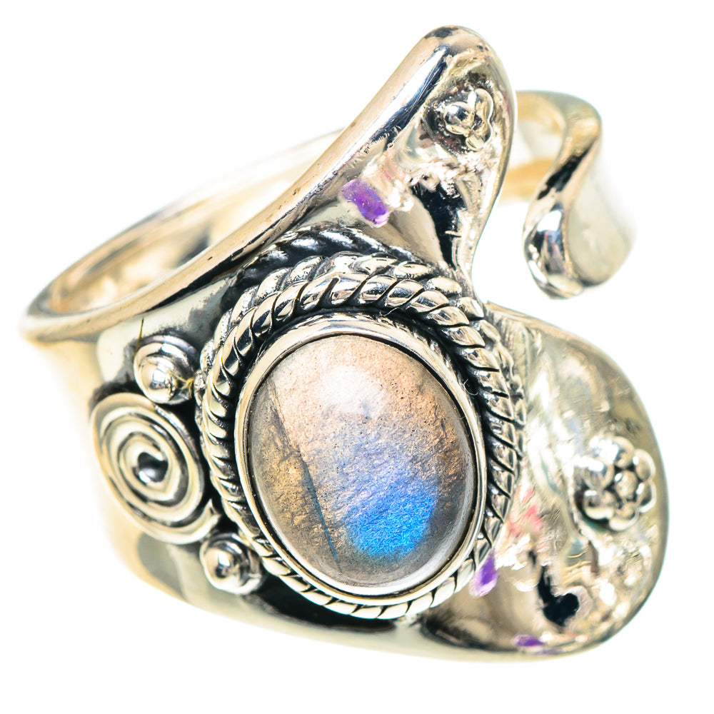 Labradorite Rings handcrafted by Ana Silver Co - RING94090