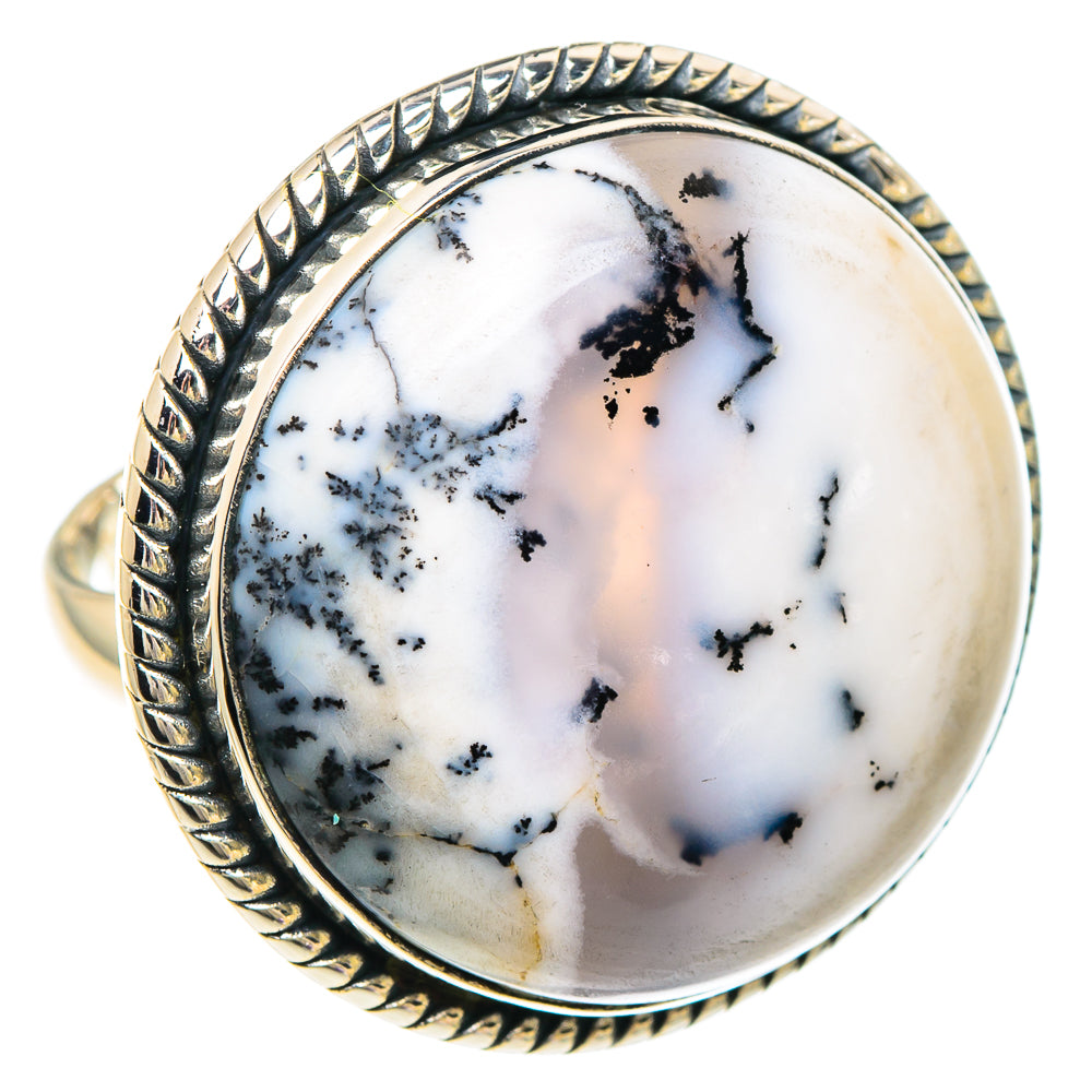 Dendritic Opal Rings handcrafted by Ana Silver Co - RING94100