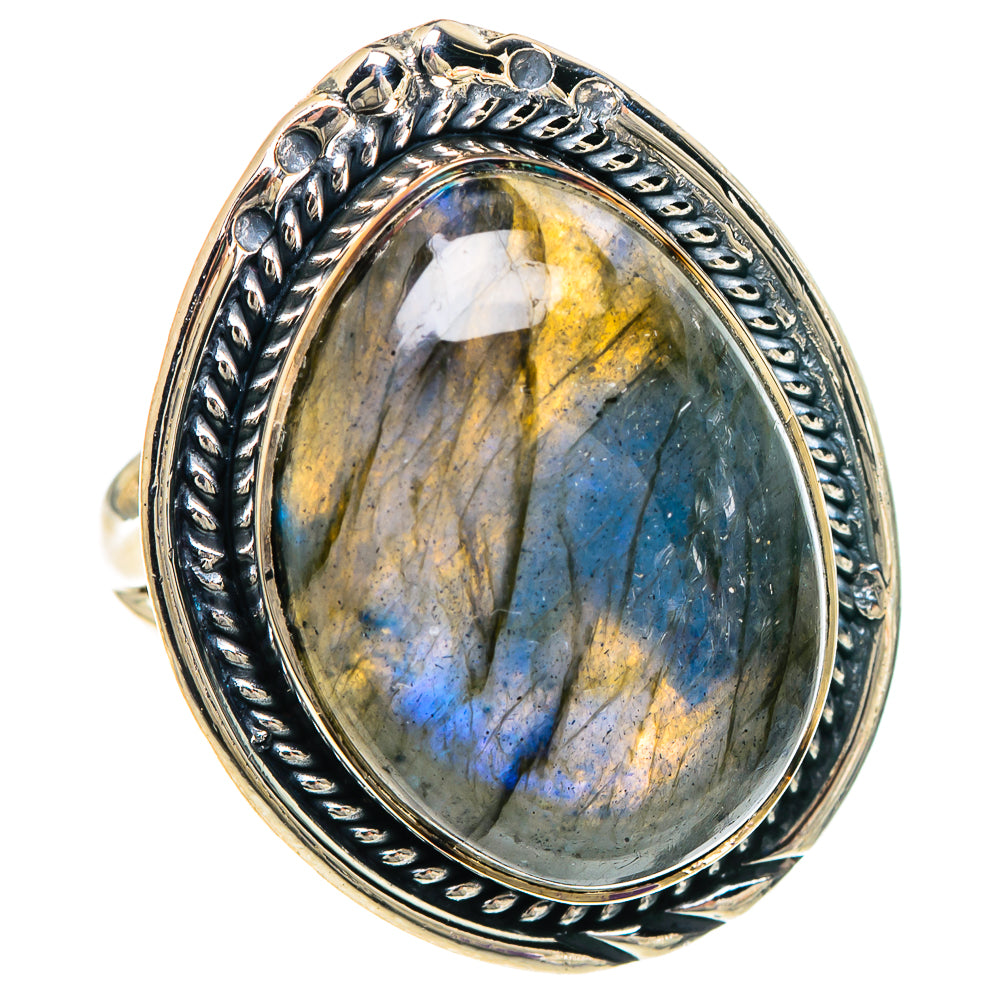 Labradorite Rings handcrafted by Ana Silver Co - RING94109