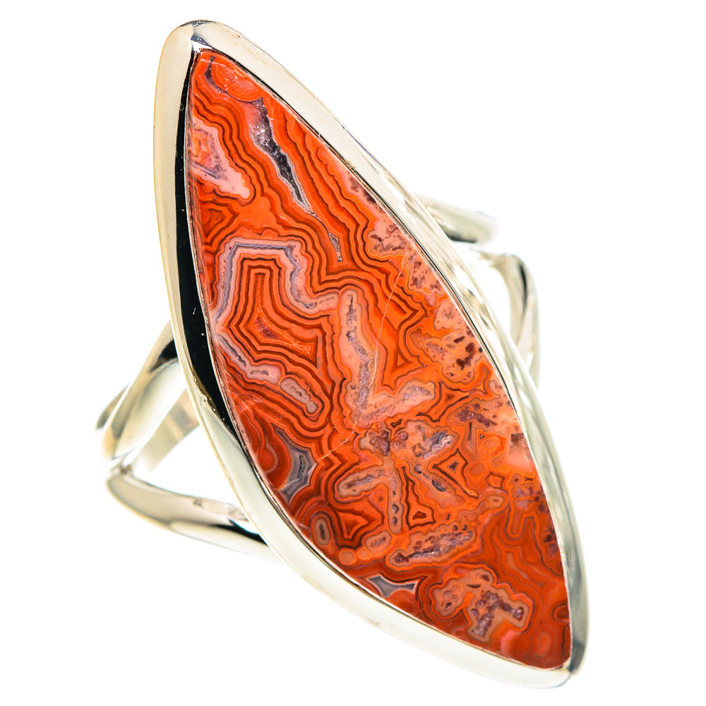 Crazy Lace Agate Rings handcrafted by Ana Silver Co - RING94125