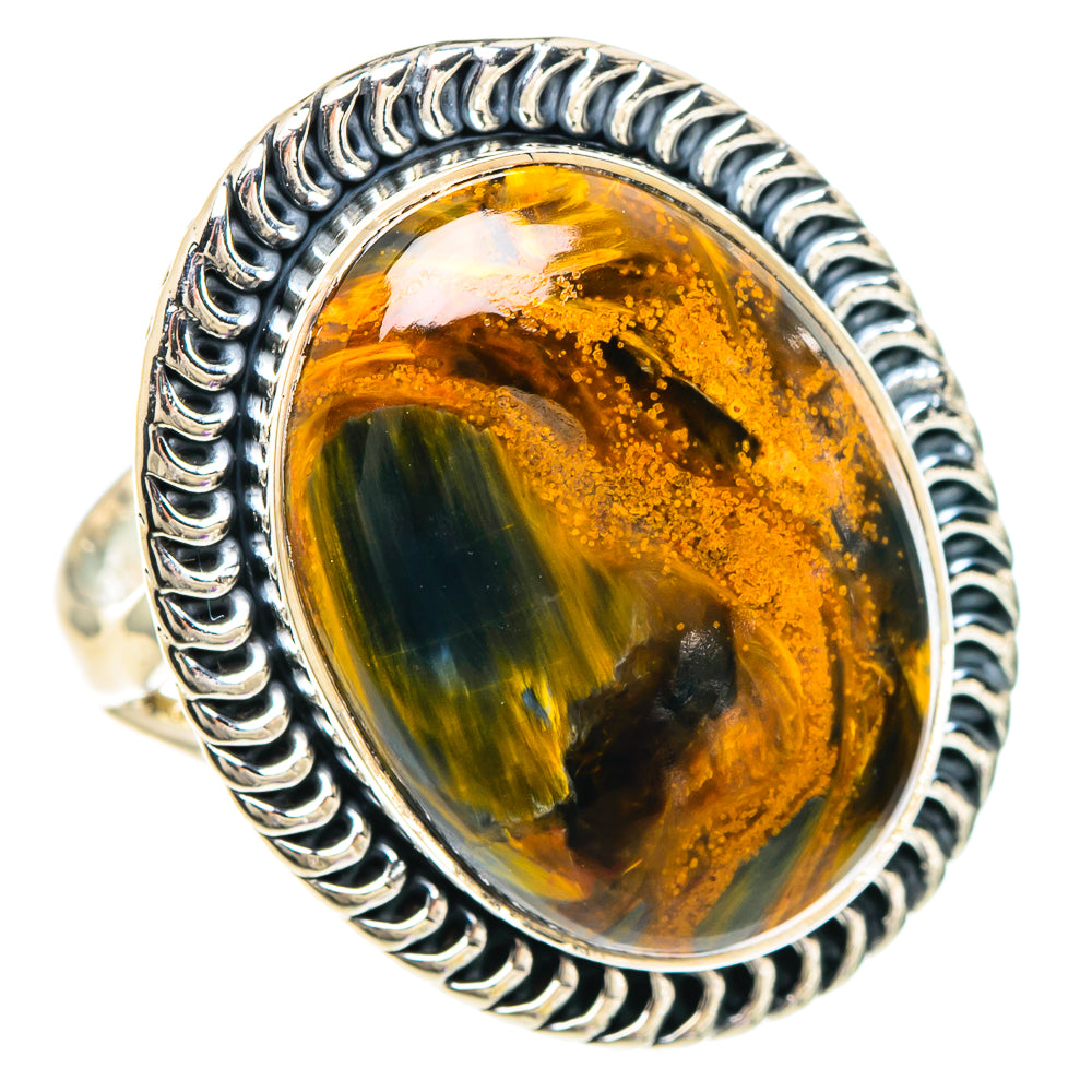 Golden Pietersite Rings handcrafted by Ana Silver Co - RING94130