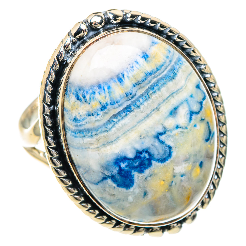 Blue Scheelite Rings handcrafted by Ana Silver Co - RING94162