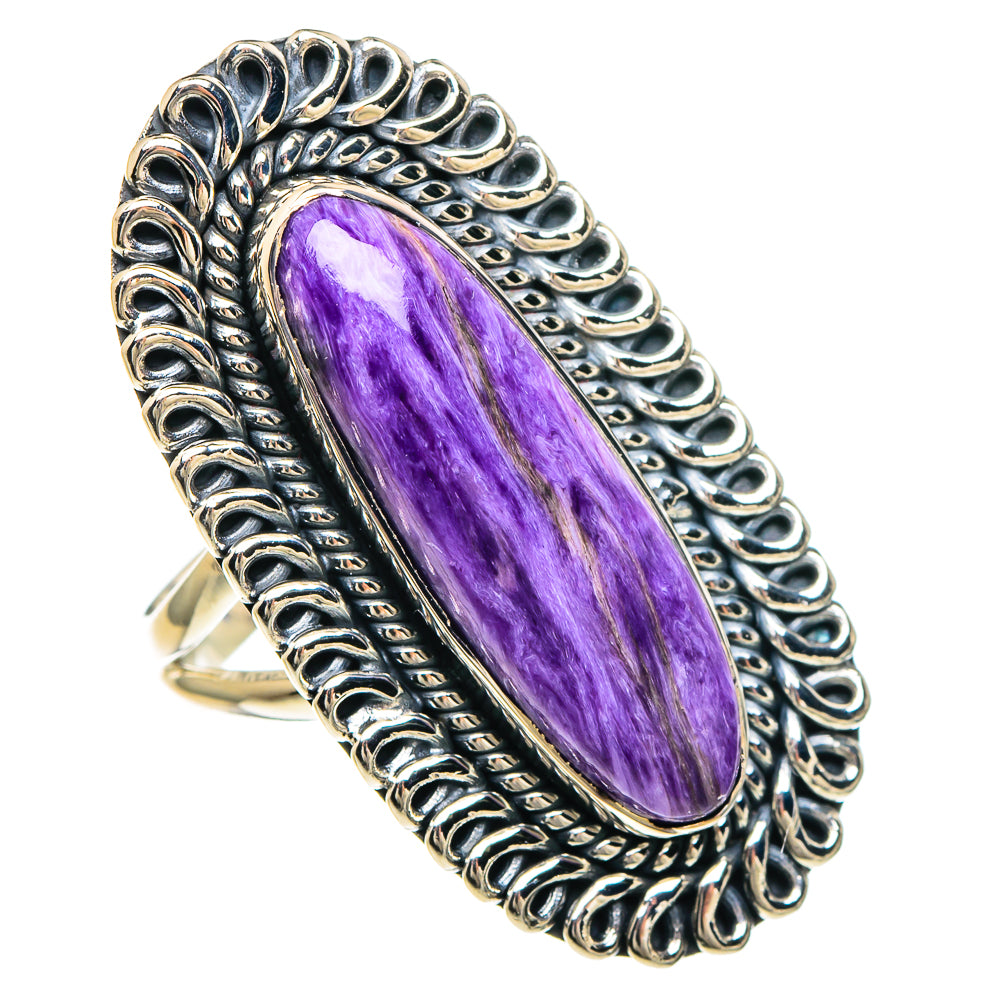 Charoite Rings handcrafted by Ana Silver Co - RING94181
