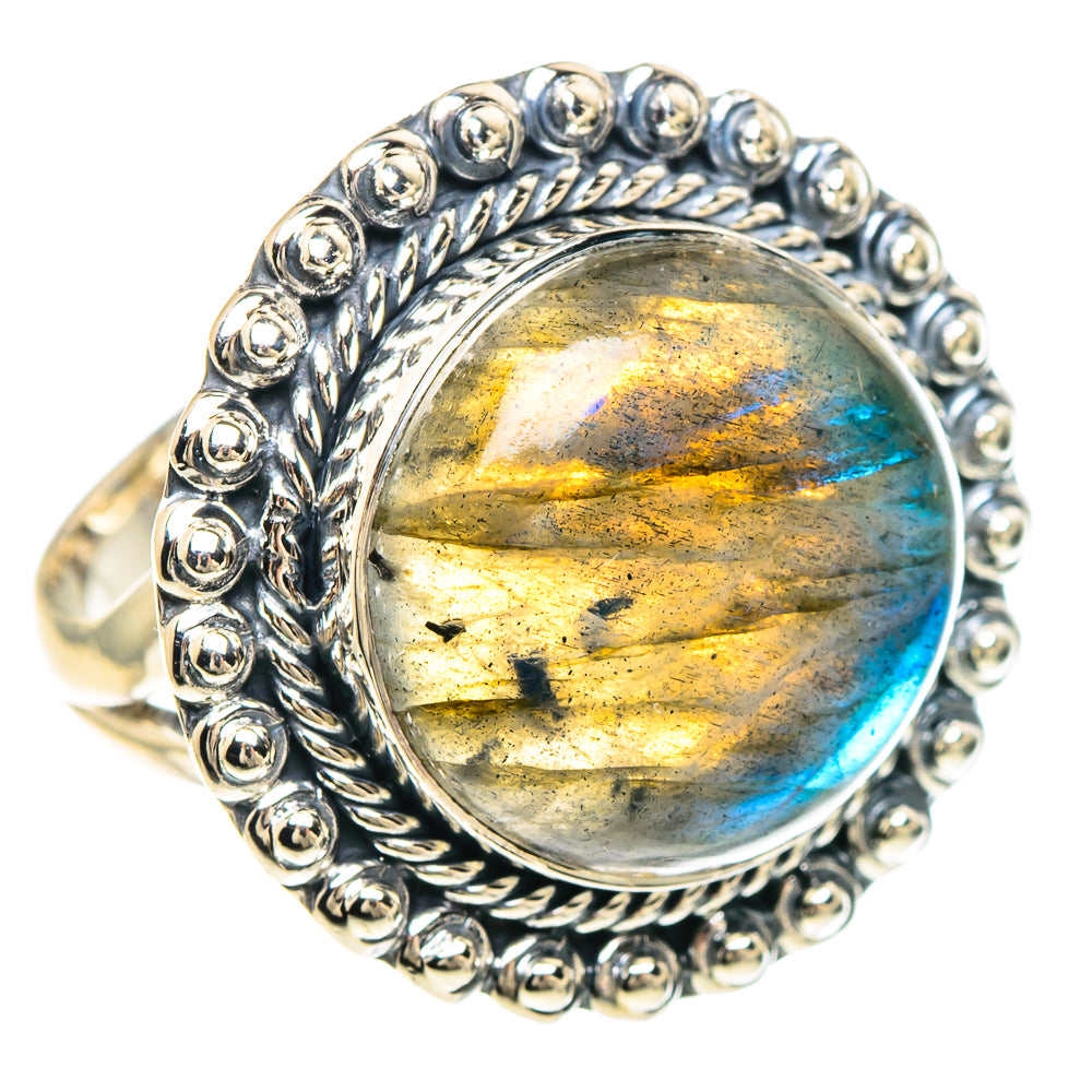Labradorite Rings handcrafted by Ana Silver Co - RING94197