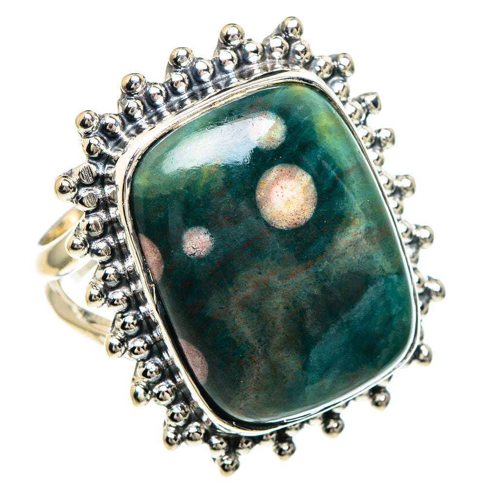 Ocean Jasper Rings handcrafted by Ana Silver Co - RING94242