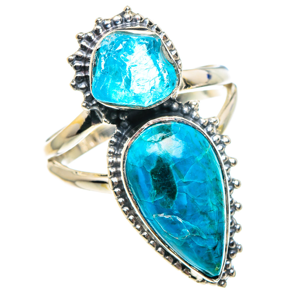 Chrysocolla Rings handcrafted by Ana Silver Co - RING94254