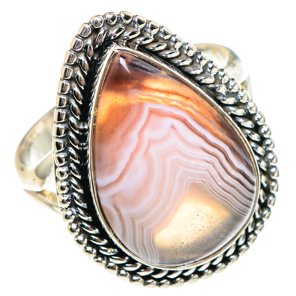 Botswana Agate Rings handcrafted by Ana Silver Co - RING94259
