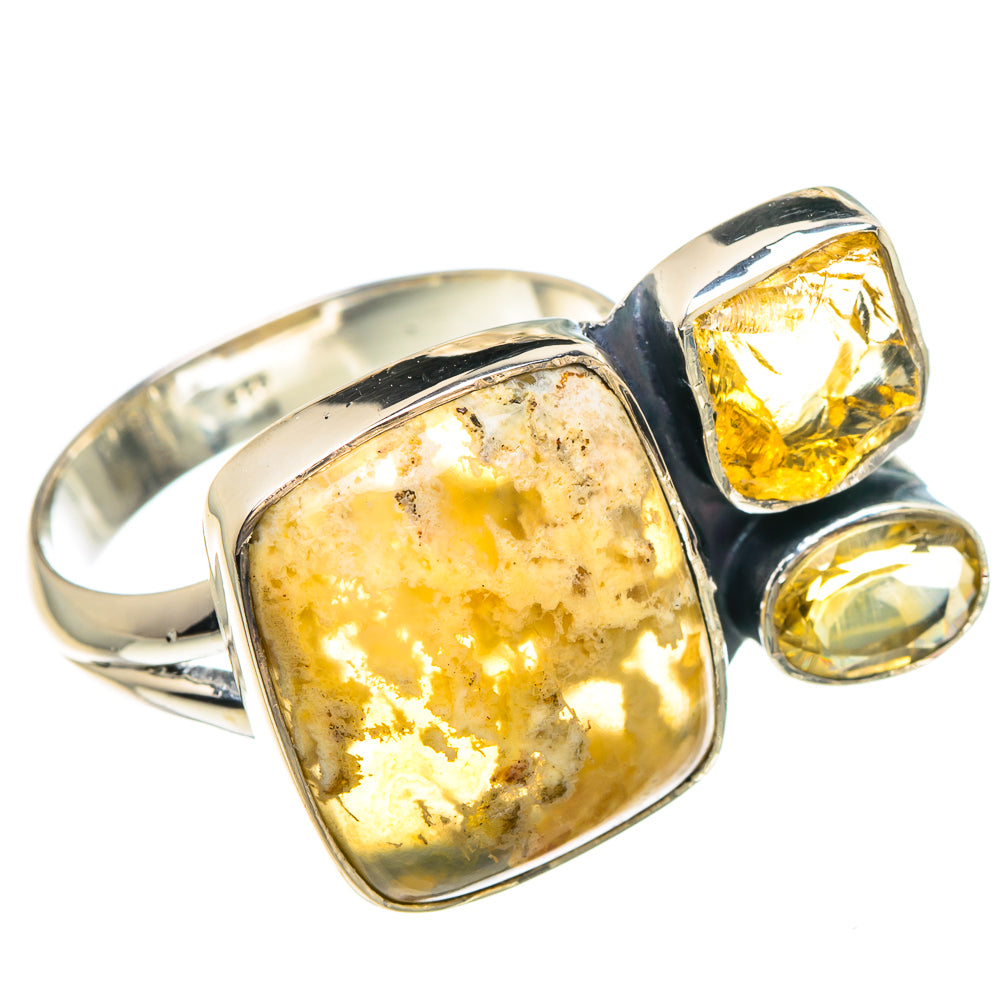 Plume Agate Rings handcrafted by Ana Silver Co - RING94315