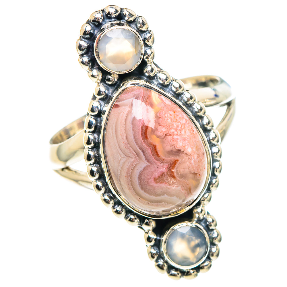 Crazy Lace Agate Rings handcrafted by Ana Silver Co - RING94382