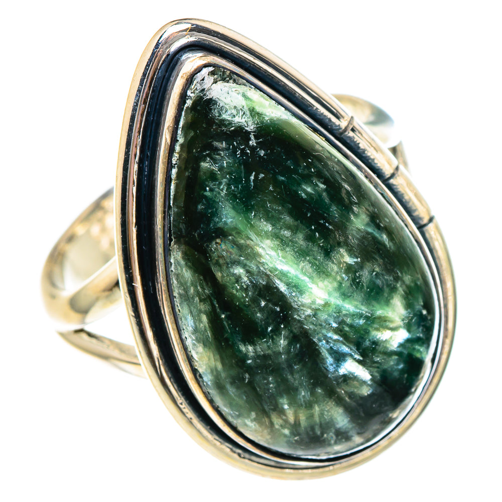 Seraphinite Rings handcrafted by Ana Silver Co - RING94396
