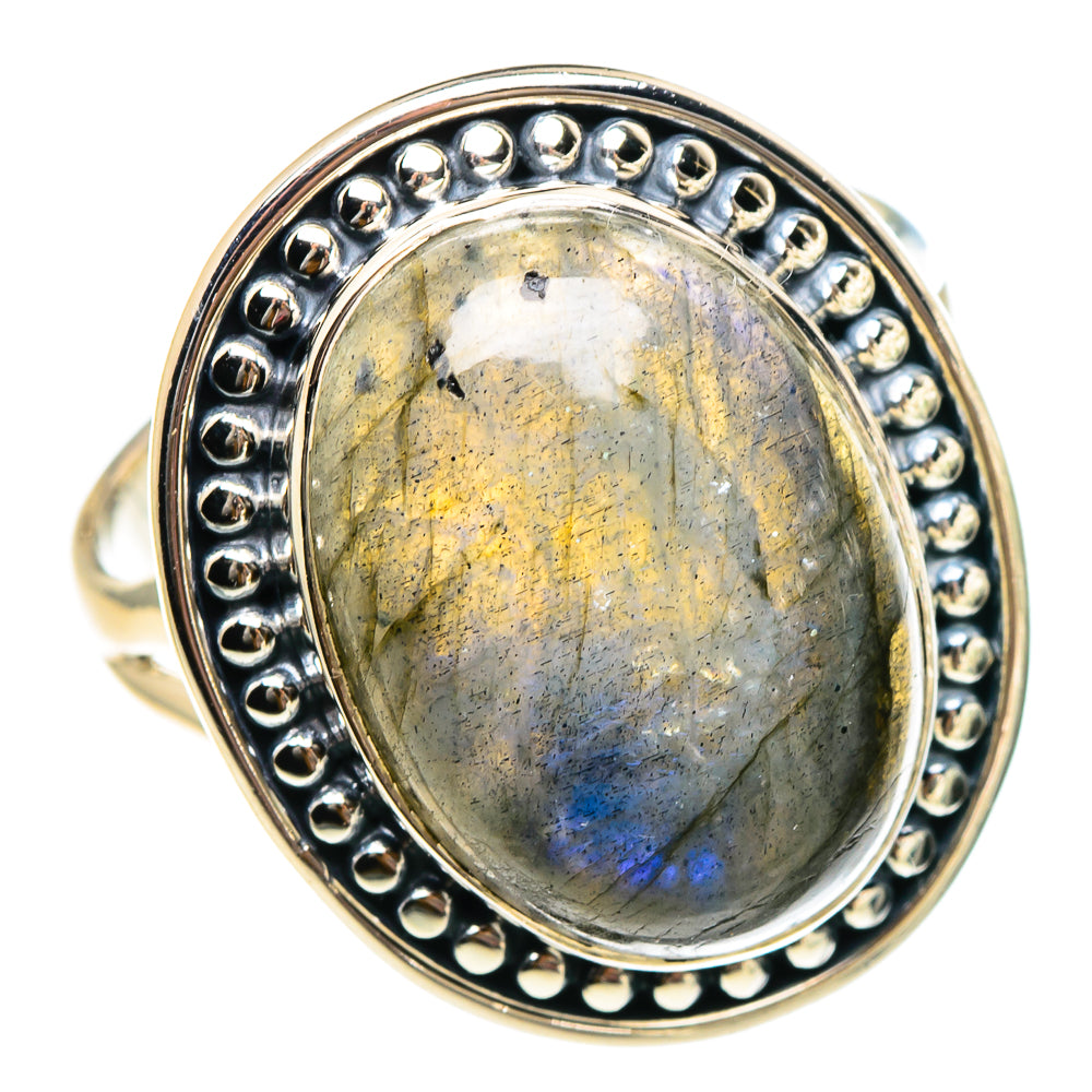 Labradorite Rings handcrafted by Ana Silver Co - RING94406