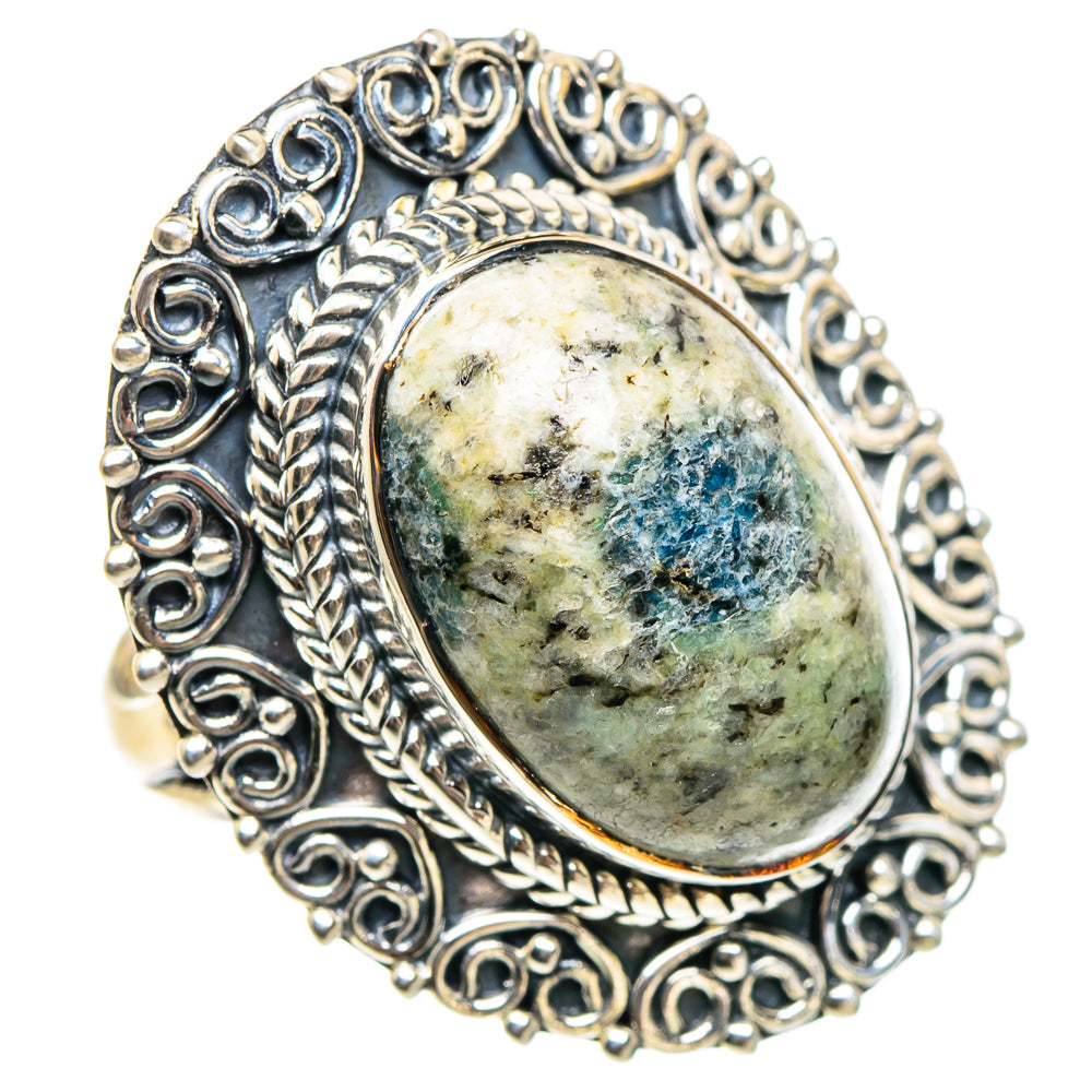 K2 Blue Azurite Rings handcrafted by Ana Silver Co - RING94461 - Photo 2