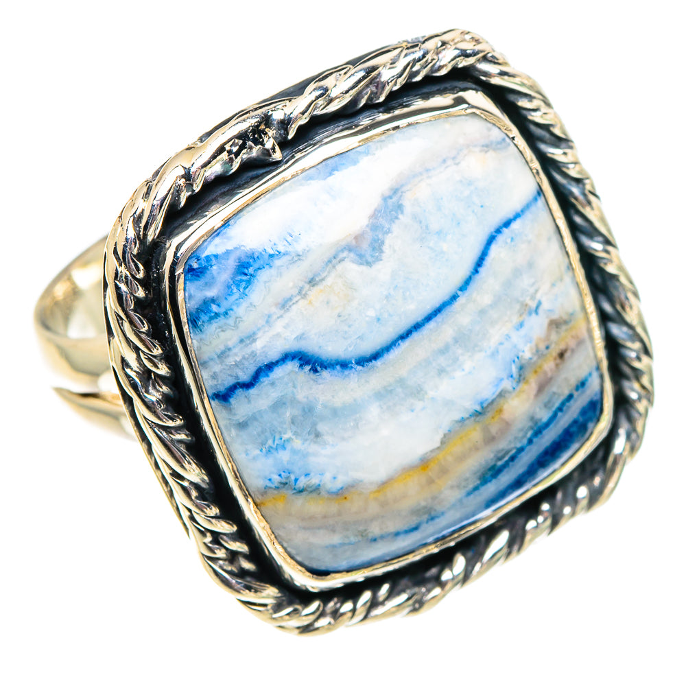 Blue Scheelite Rings handcrafted by Ana Silver Co - RING94463