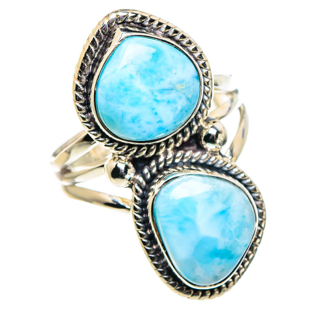 Larimar Rings handcrafted by Ana Silver Co - RING94582