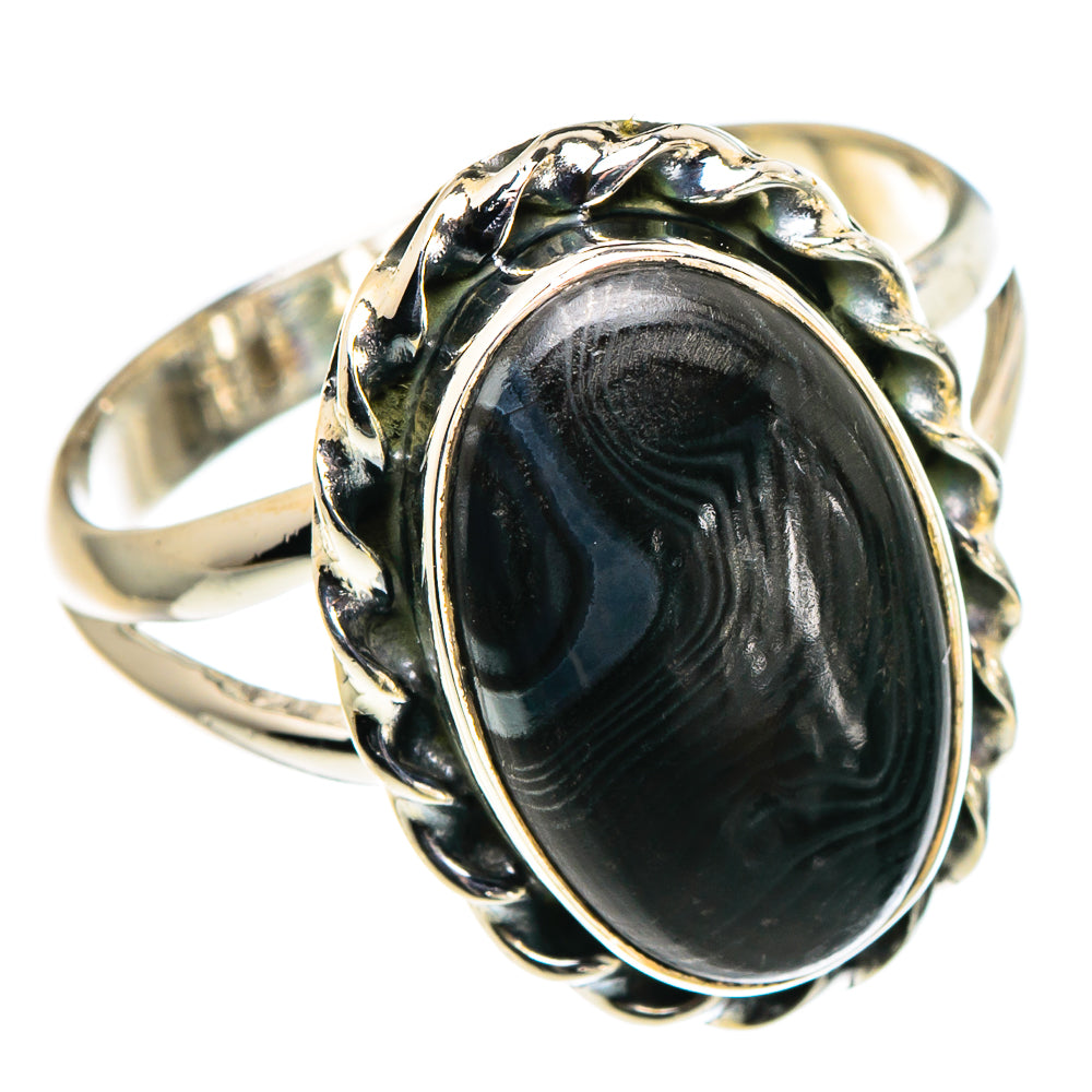 Psilomelane Rings handcrafted by Ana Silver Co - RING94596 - Photo 2