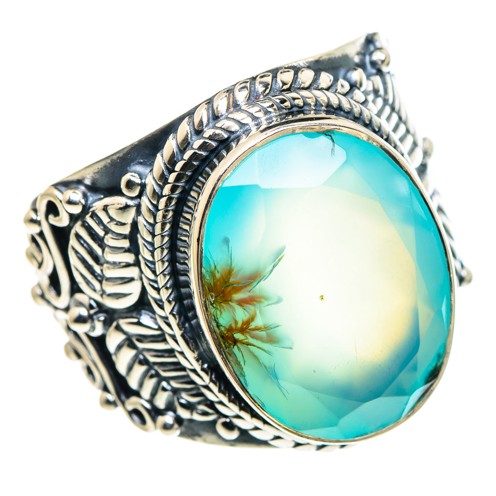 Aqua Chalcedony Rings handcrafted by Ana Silver Co - RING94645
