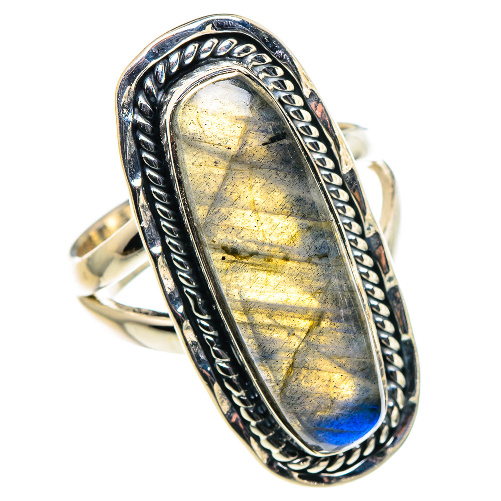 Labradorite Rings handcrafted by Ana Silver Co - RING94646