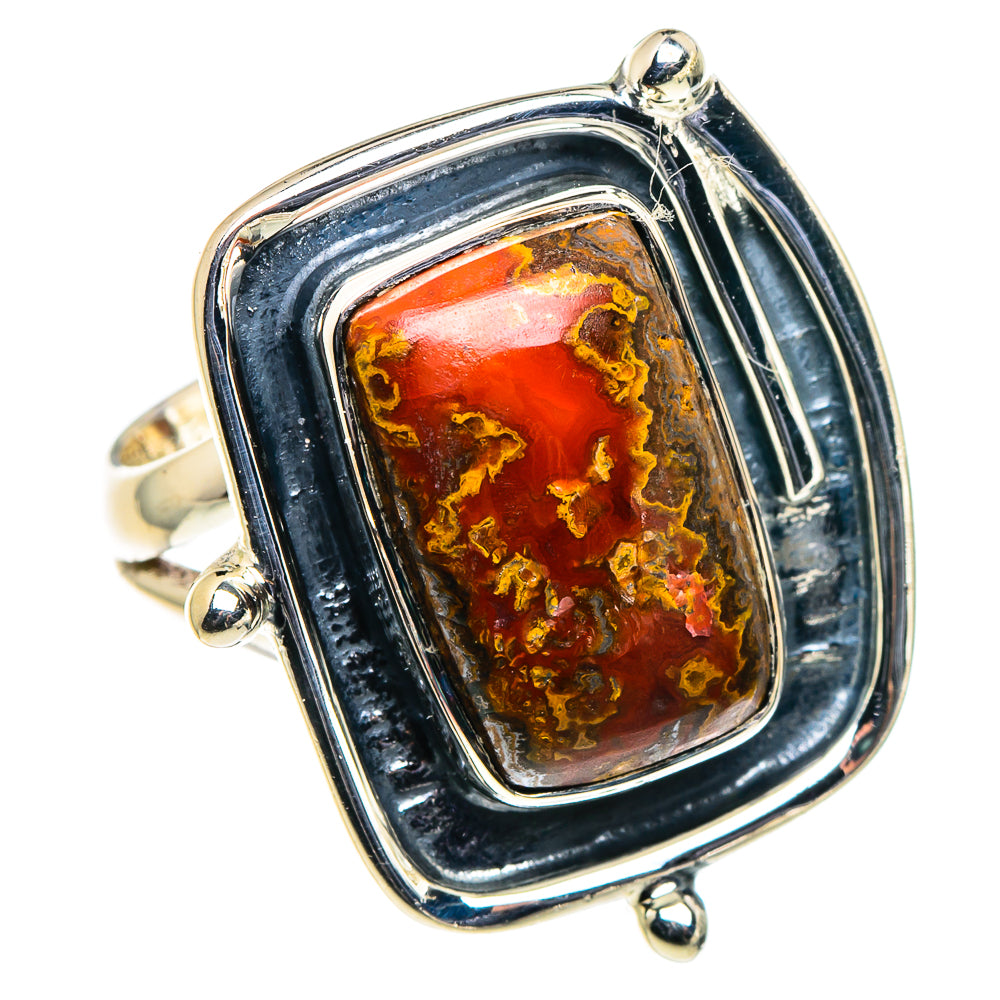 Morocco Agate Rings handcrafted by Ana Silver Co - RING94666 - Photo 2