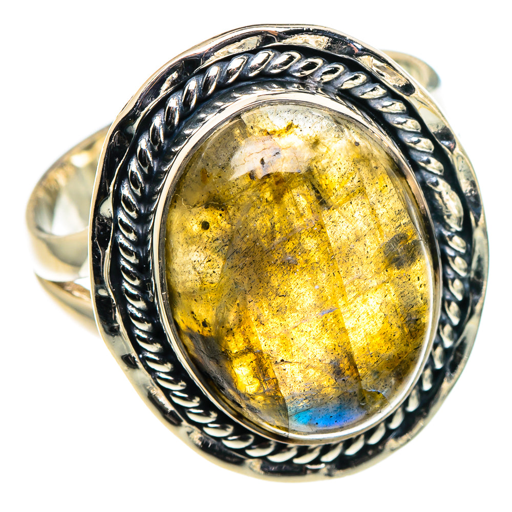 Labradorite Rings handcrafted by Ana Silver Co - RING94671