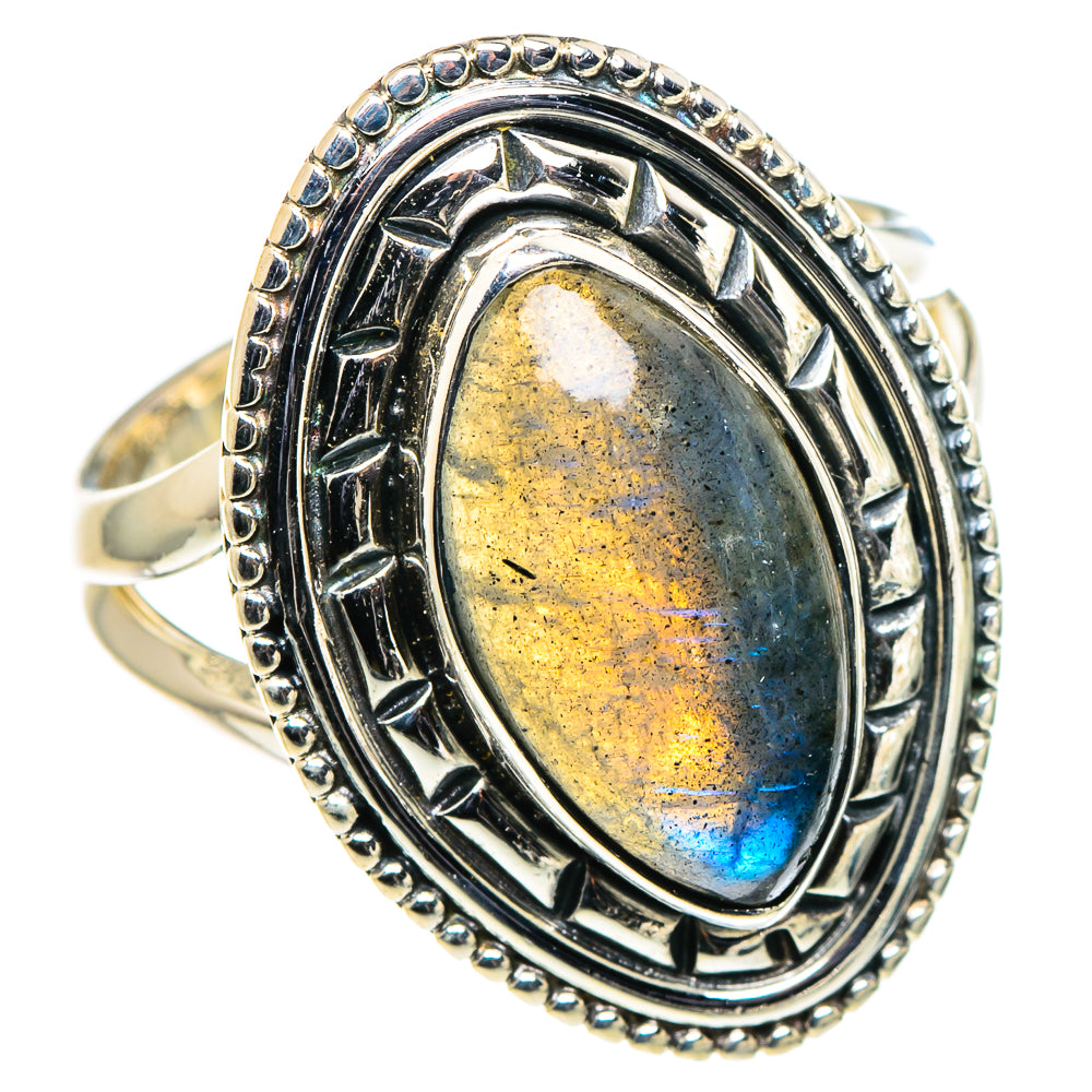 Labradorite Rings handcrafted by Ana Silver Co - RING94674
