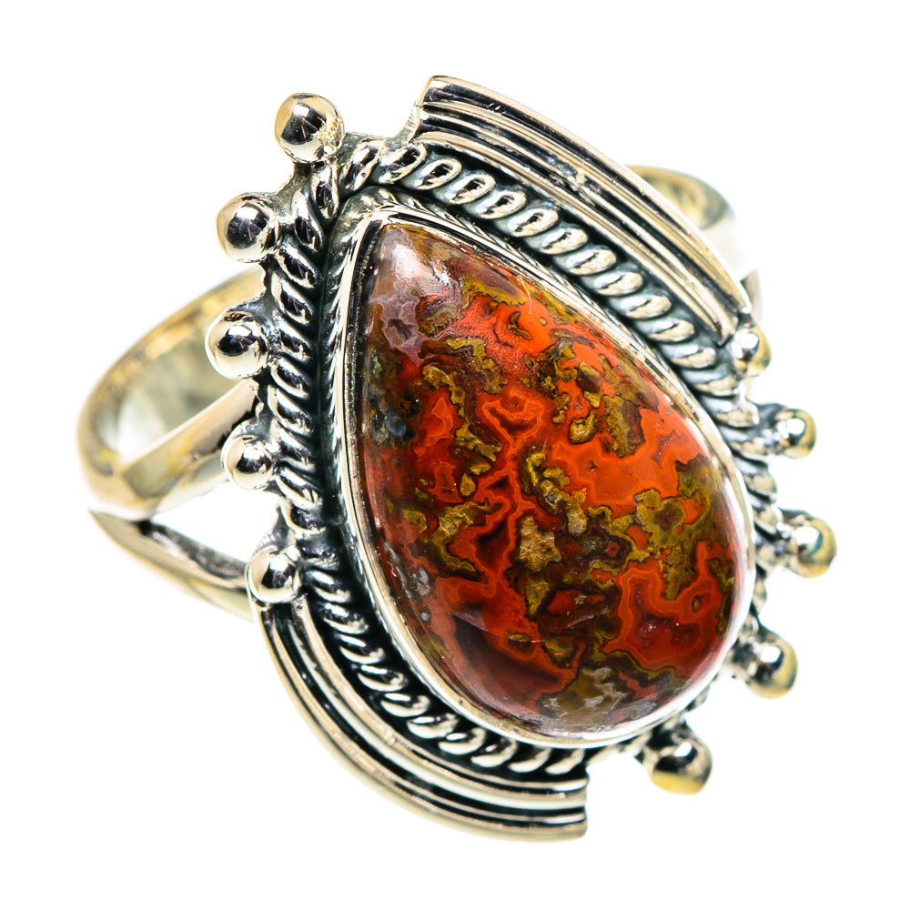 Morocco Agate Rings handcrafted by Ana Silver Co - RING94686