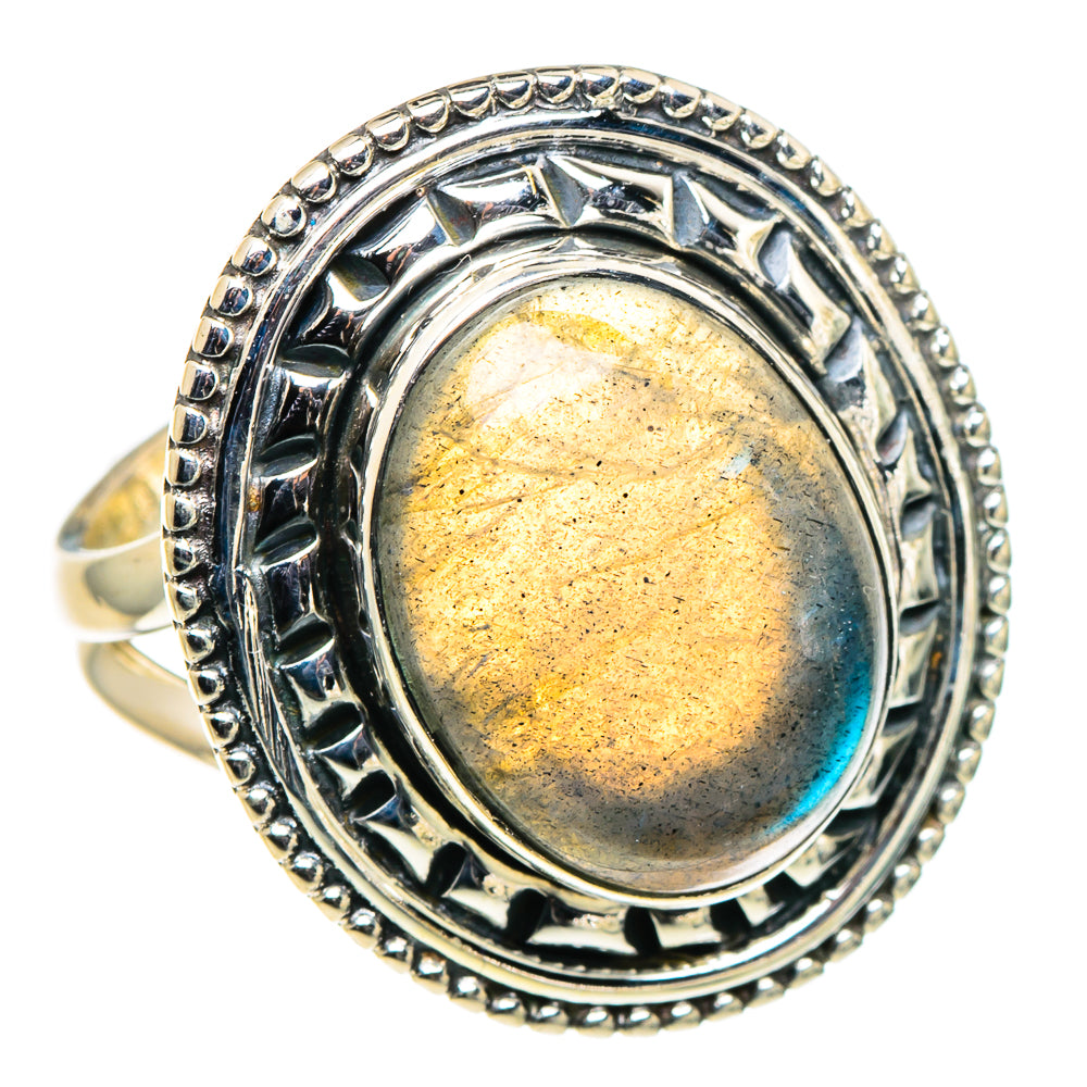 Labradorite Rings handcrafted by Ana Silver Co - RING94699 - Photo 2