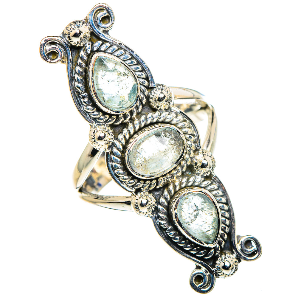 Aquamarine Rings handcrafted by Ana Silver Co - RING94700