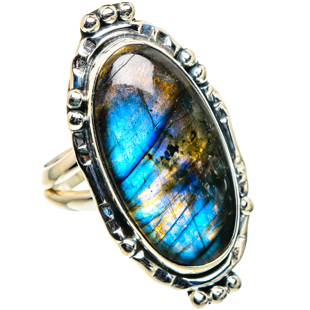 Labradorite Rings handcrafted by Ana Silver Co - RING94710