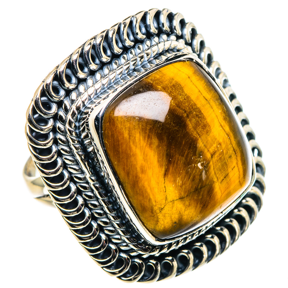 Tiger Eye Rings handcrafted by Ana Silver Co - RING94725