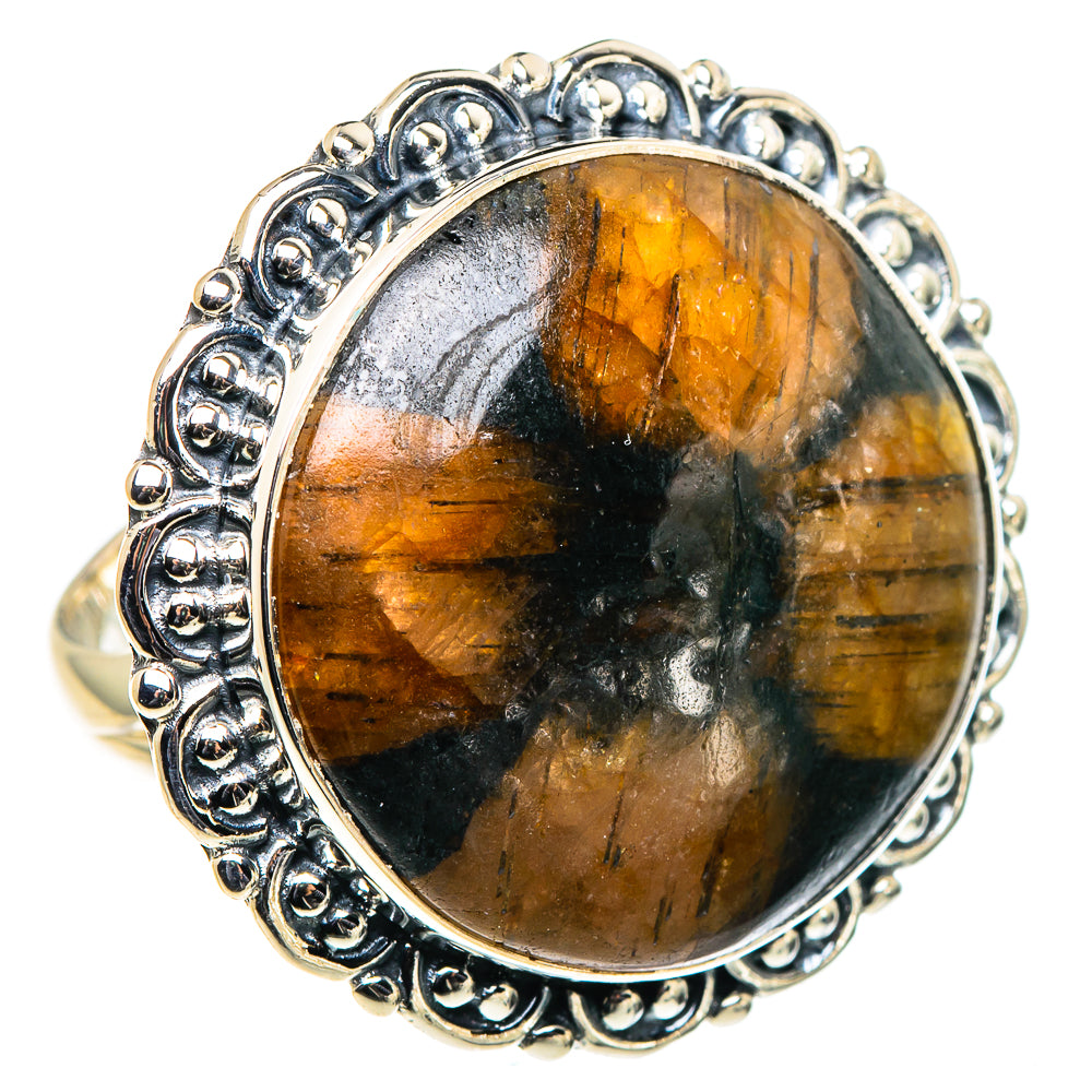 Chiastolite Rings handcrafted by Ana Silver Co - RING94726