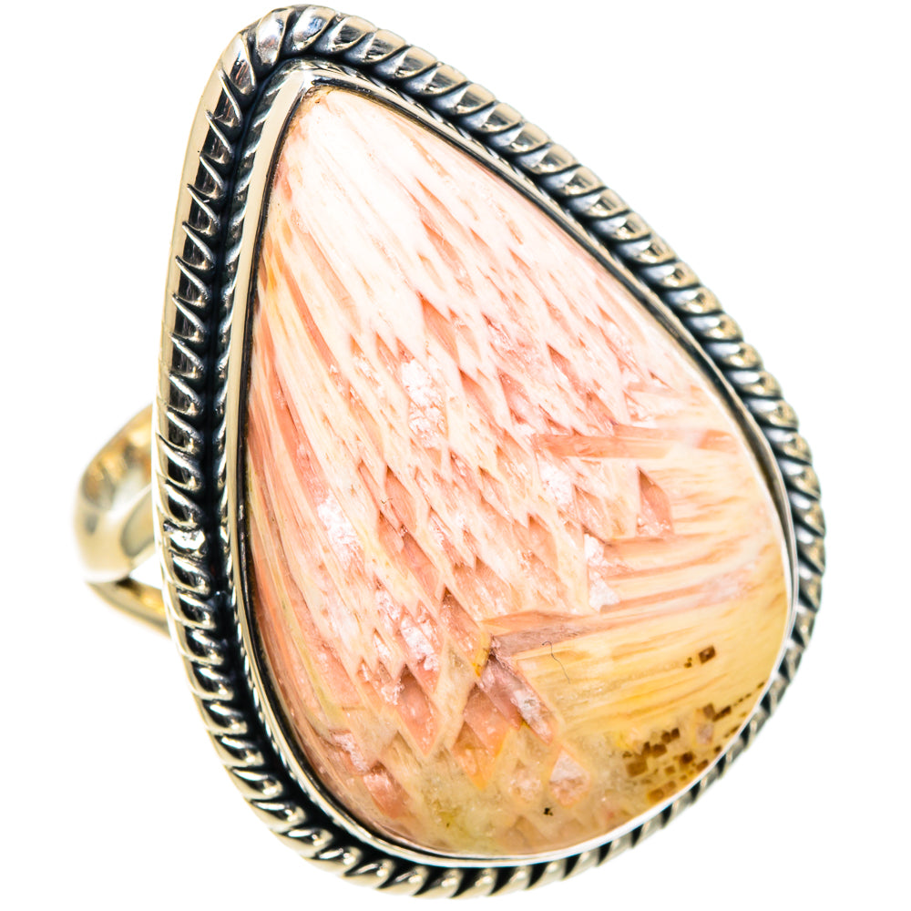 Scolecite Rings handcrafted by Ana Silver Co - RING94796