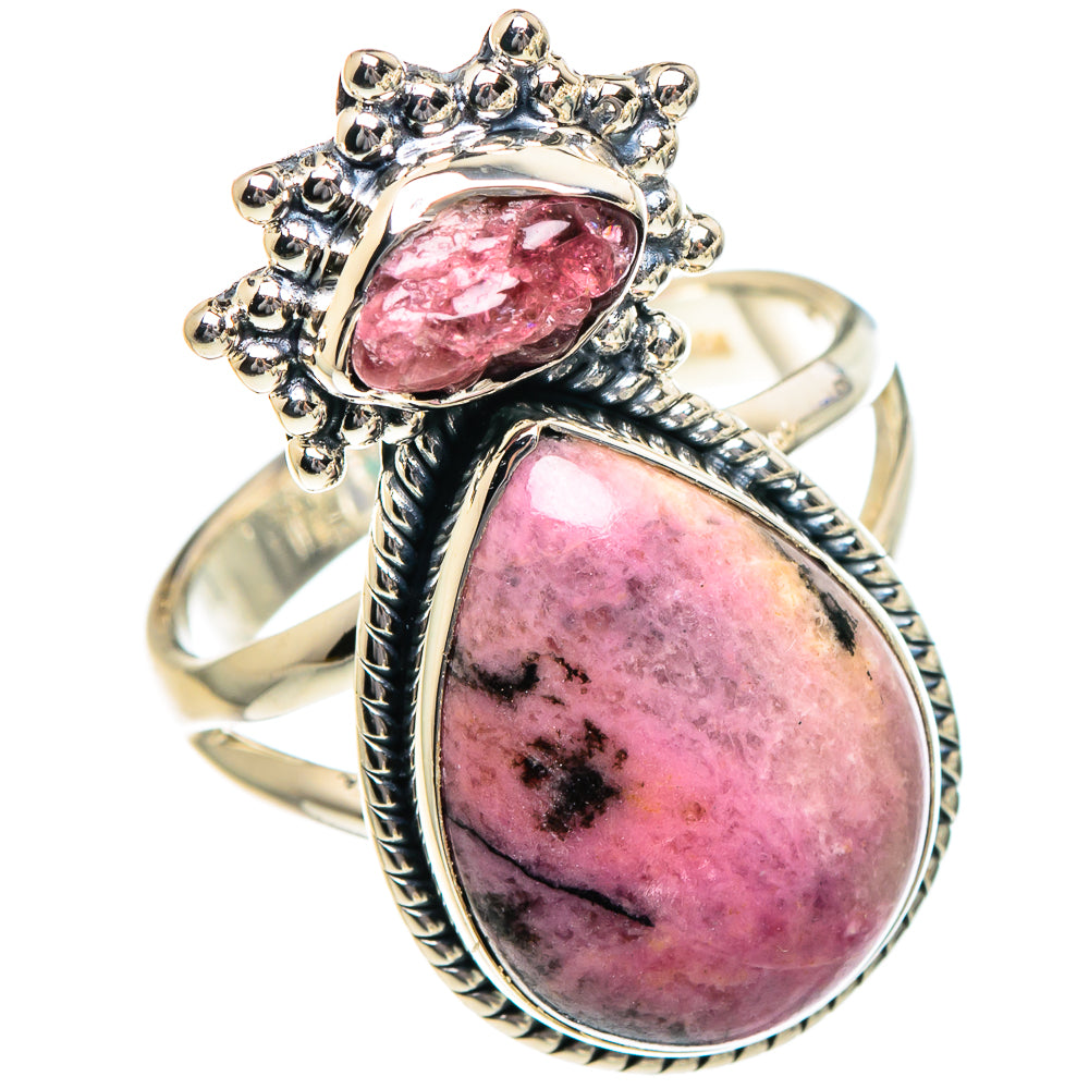 Rhodonite, Pink Tourmaline Rings handcrafted by Ana Silver Co - RING94878