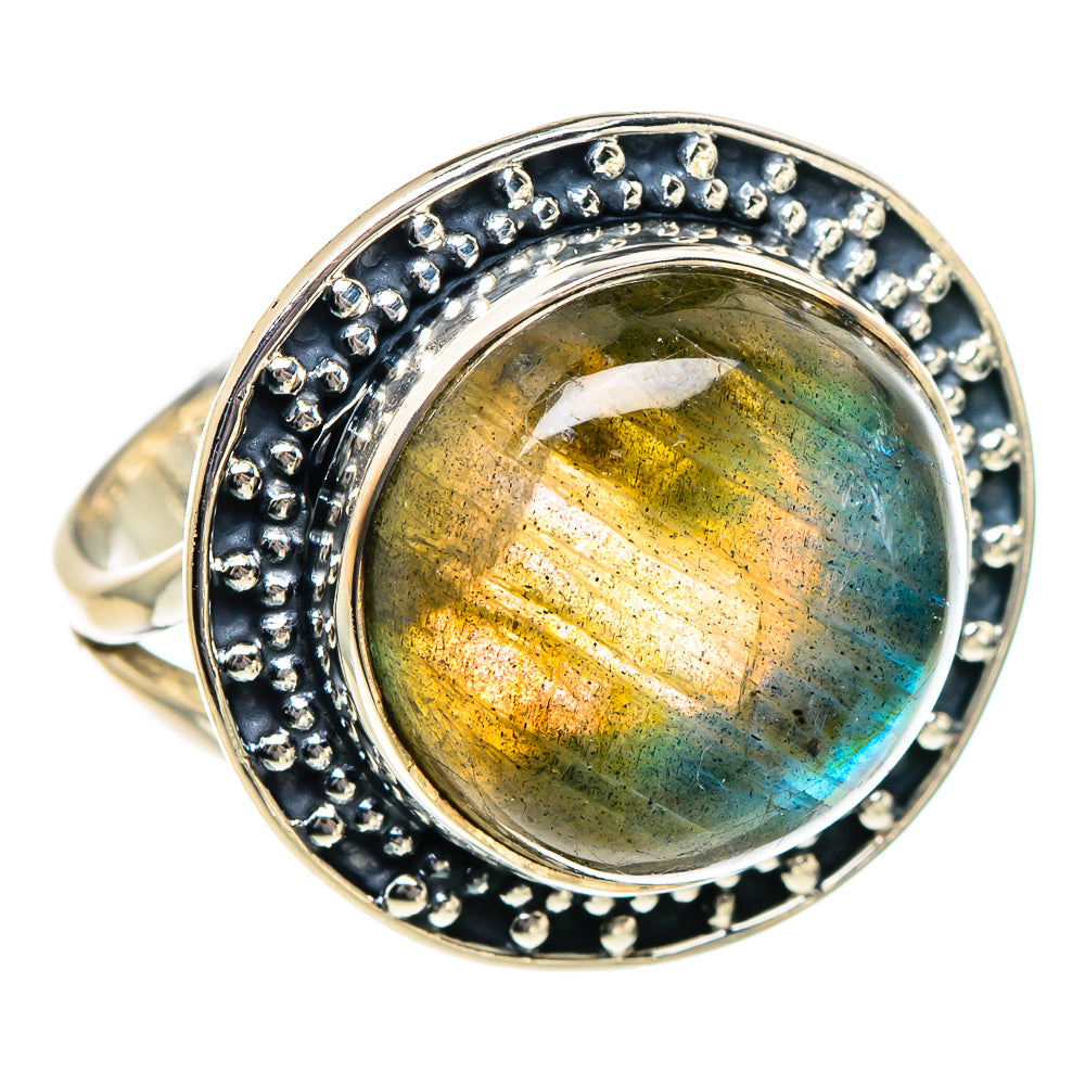 Labradorite Rings handcrafted by Ana Silver Co - RING94887