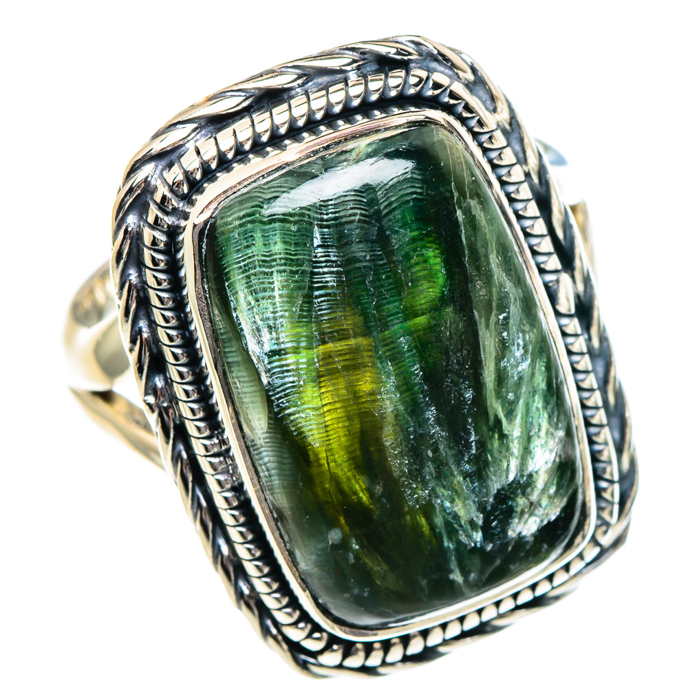 Seraphinite Rings handcrafted by Ana Silver Co - RING94899