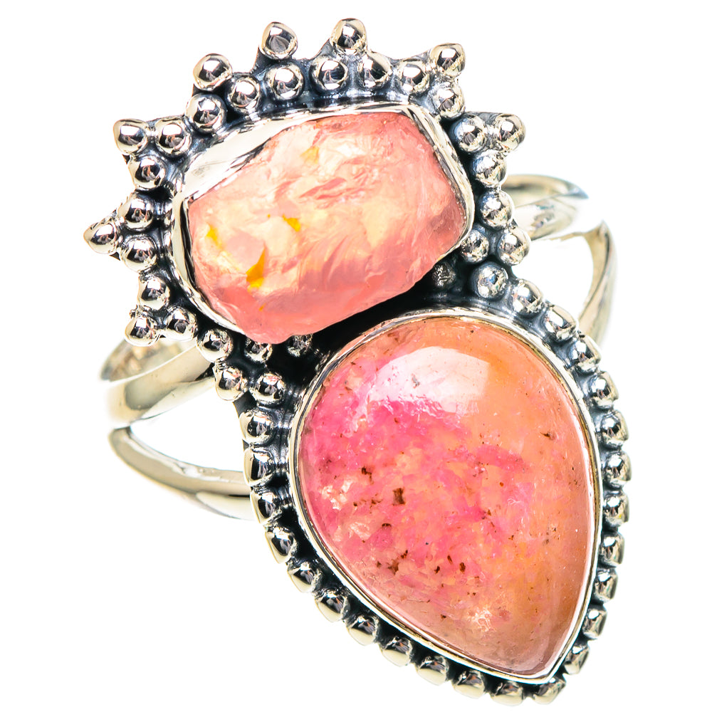 Rose Quartz Rings handcrafted by Ana Silver Co - RING94928