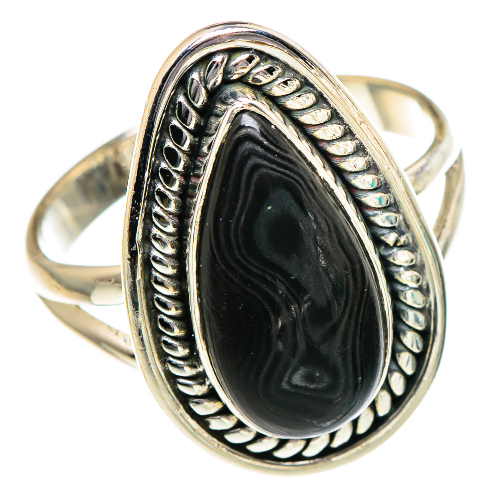 Psilomelane Rings handcrafted by Ana Silver Co - RING94932