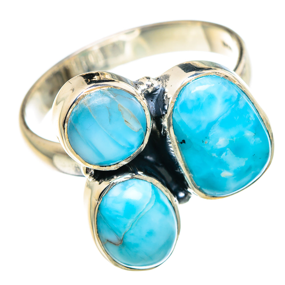 Larimar Rings handcrafted by Ana Silver Co - RING94948