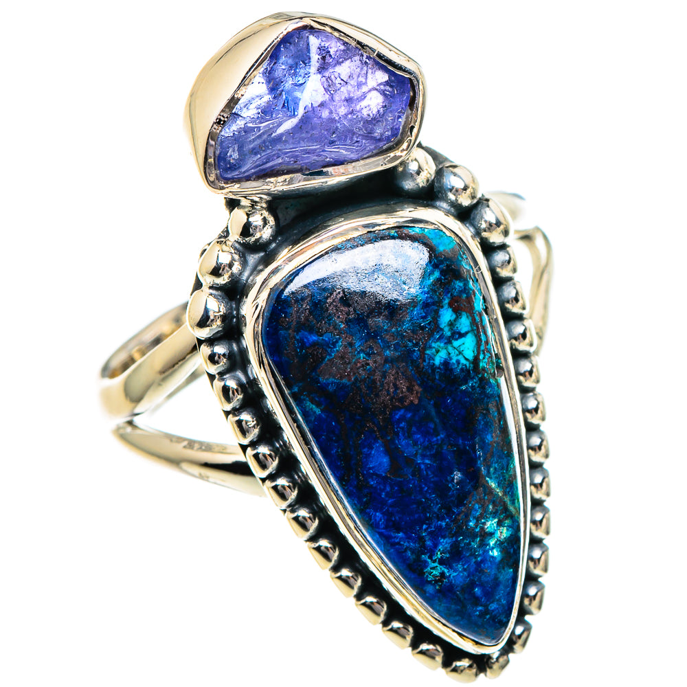 Shattuckite, Tanzanite Rings handcrafted by Ana Silver Co - RING94986