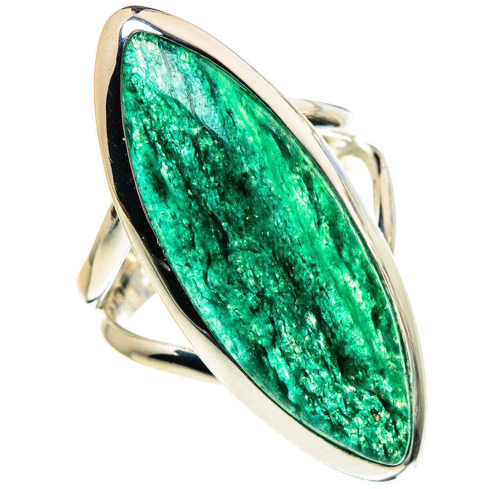 Green Aventurine Rings handcrafted by Ana Silver Co - RING95088