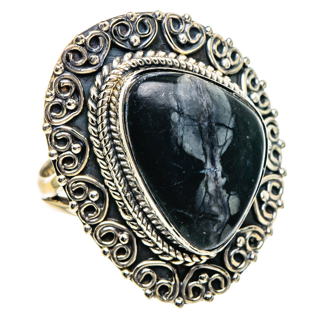 Pinolith Jasper Rings handcrafted by Ana Silver Co - RING95106 - Photo 2