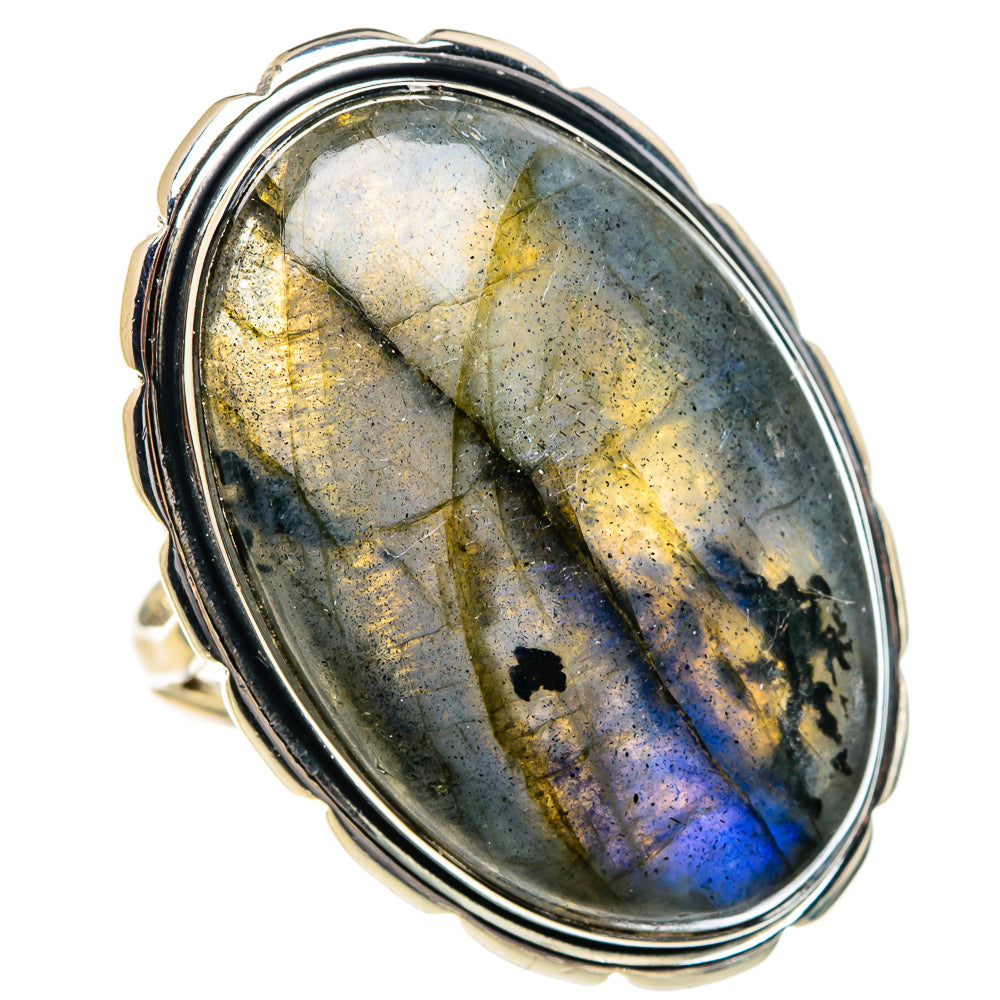 Labradorite Rings handcrafted by Ana Silver Co - RING95120